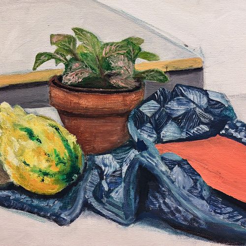 Weekend workshop participants painting at easels